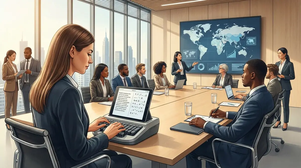 速記の英語スキルを仕事に活かす場面