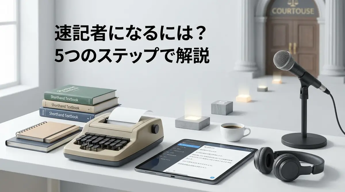 速記者になるには？5つのステップで解説