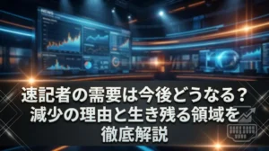 速記者の需要は今後どうなる？減少の理由と生き残る領域を徹底解説