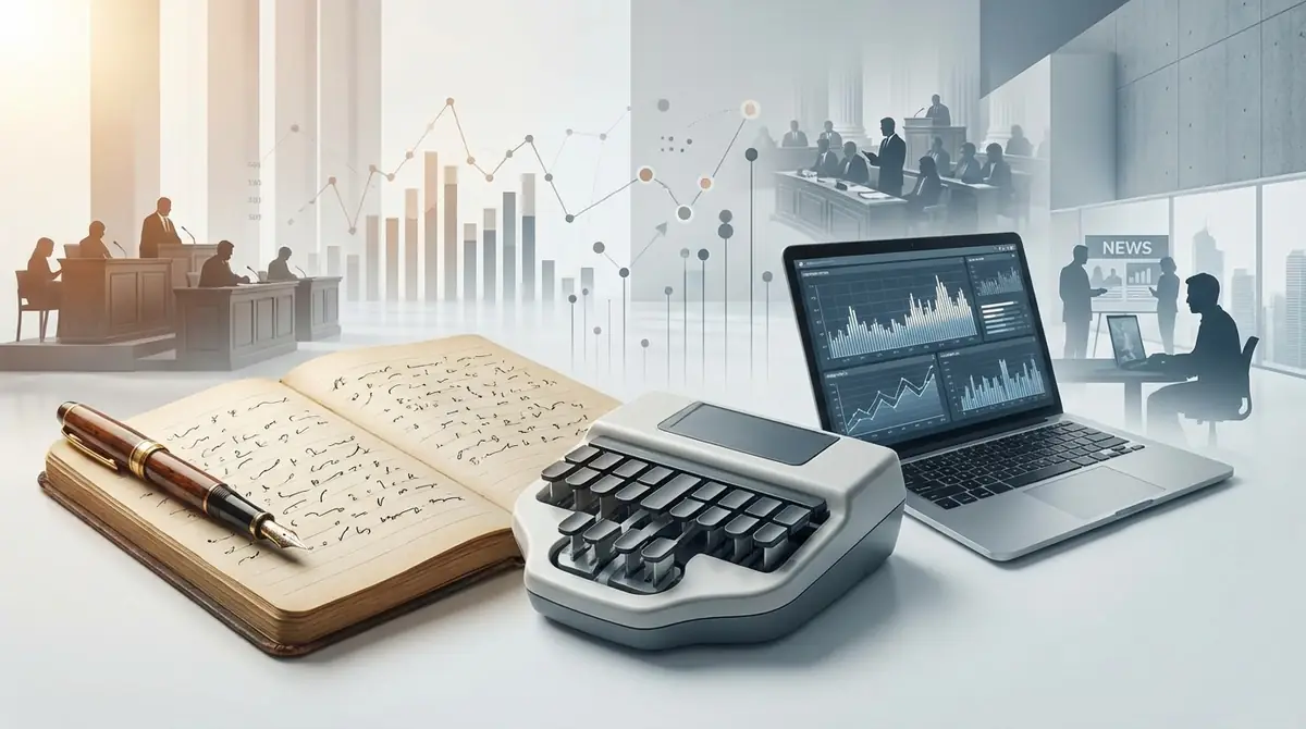 速記者の現状｜就業者数と主要な活躍の場