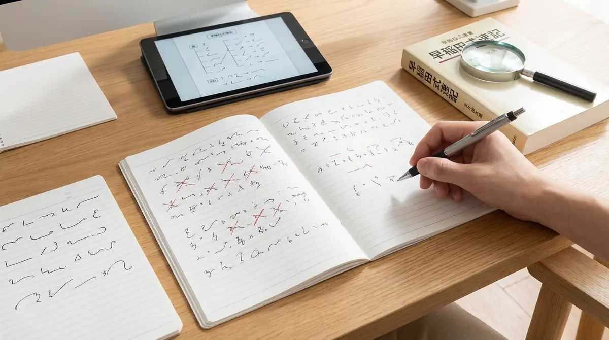 早稲田式速記でつまずきやすいポイントと対策