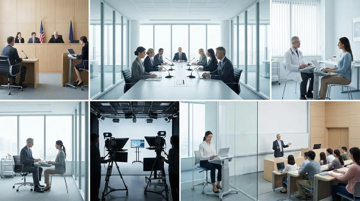 速記派遣が活躍する5つの場面