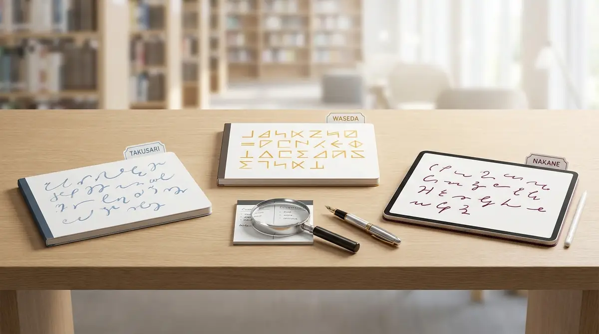 田鎖式速記と他の方式を比較【早稲田式・中根式との違い】