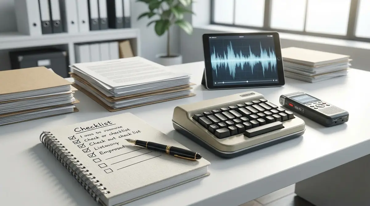 【チェックリスト】速記会社に依頼する前に確認すべき10項目