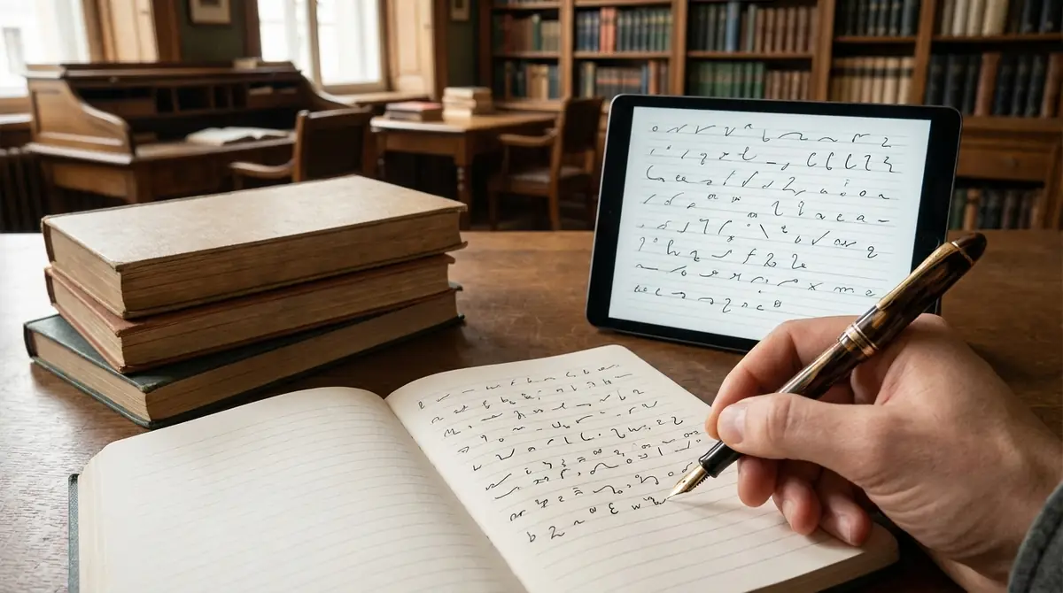 テリーン式速記の学び方と教材の入手方法