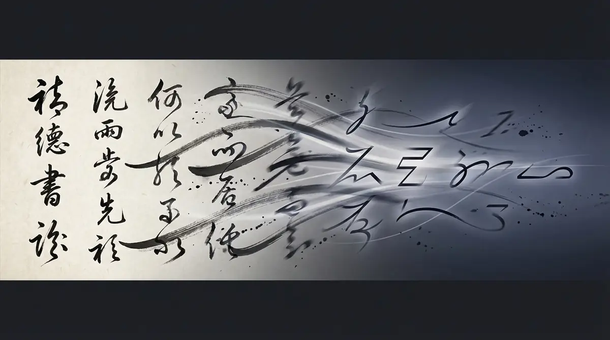 変規文字とは「速く書くために形を変えた速記文字」
