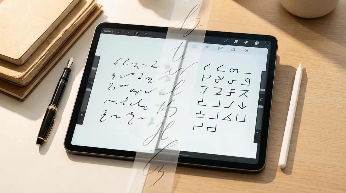 速記における変規文字と正規文字の違い【図解で比較】