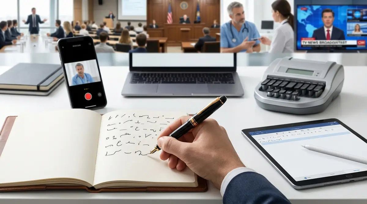 速記は現代でも使われている？活用シーン5選