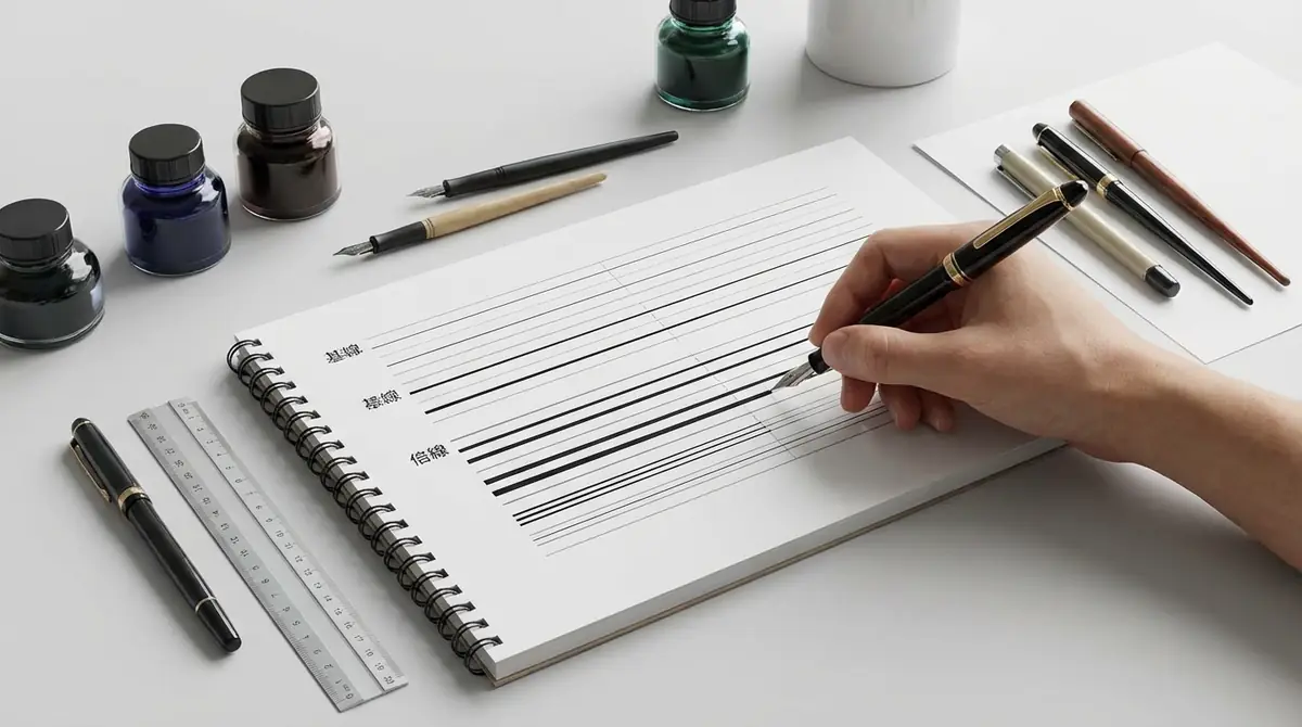 【練習ドリル】基線・倍線の書き分けトレーニング