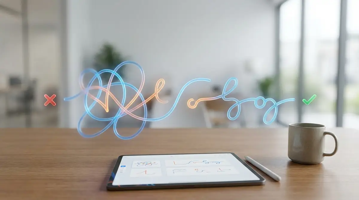 速記のつなげ方でよくある失敗と解決策