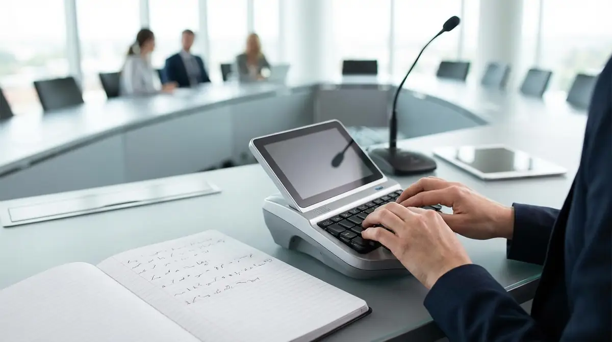 速記者の仕事と役割