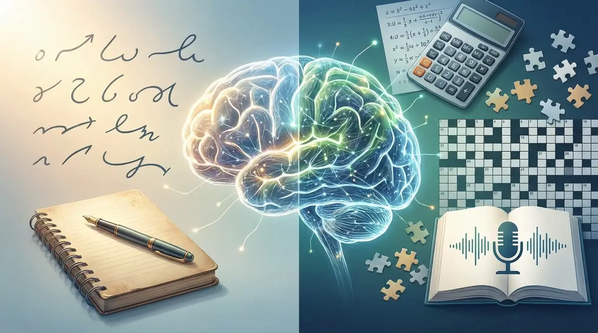 速記と他の脳トレを比較|計算・パズル・音読との違い