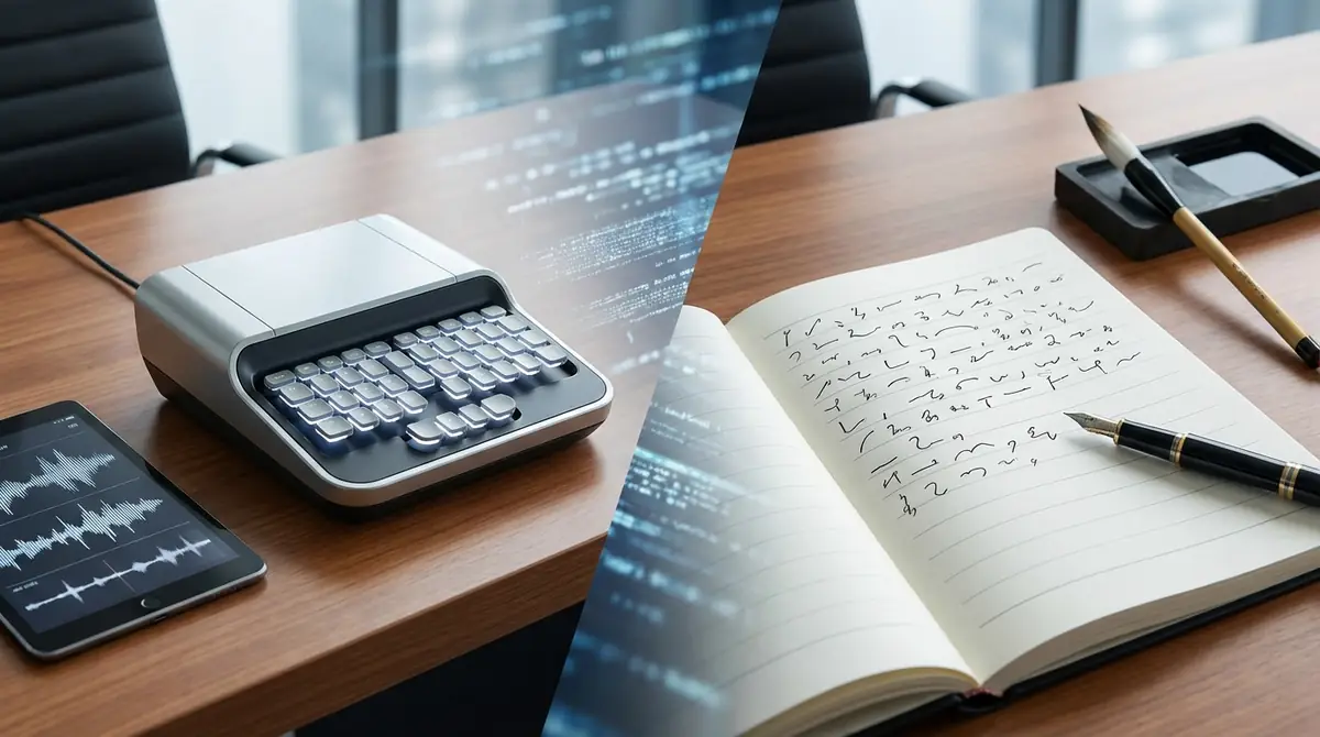 ステノタイプと日本の速記の違い|日本語でも使える?