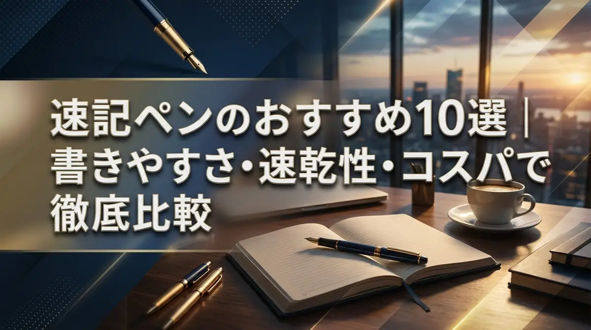 速記ペンのおすすめ10選|書きやすさ・速乾性・コスパで徹底比較