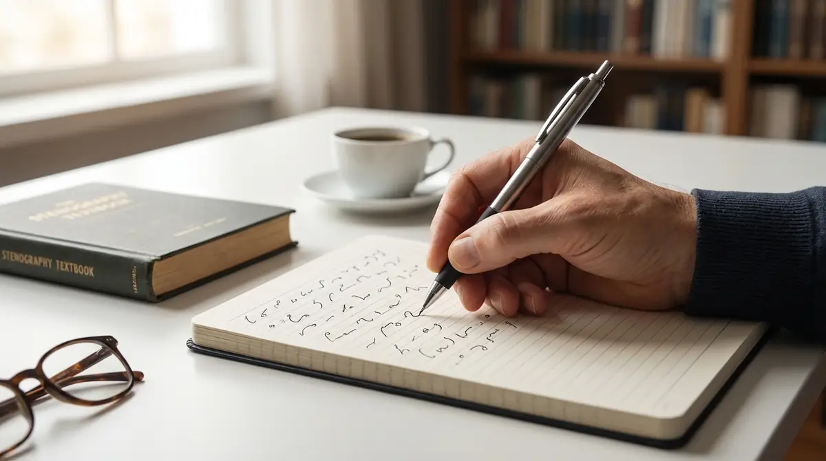 速記ペンの持ち方と効果的な使い方