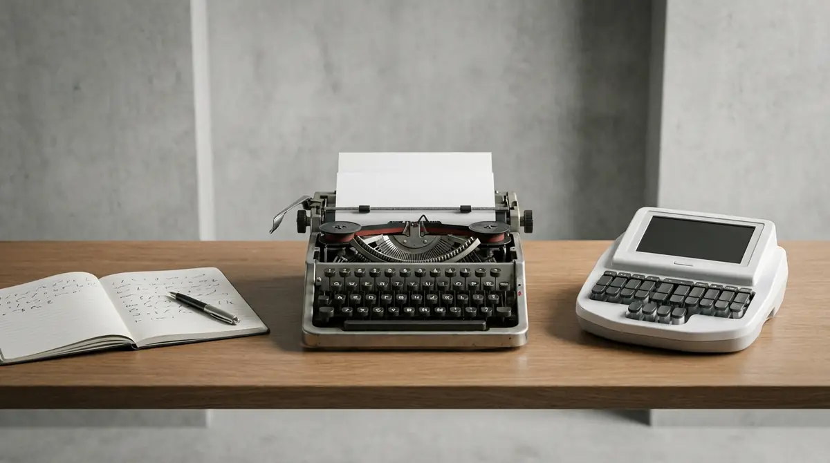 速記・タイプライター・ステノタイプの違いを比較