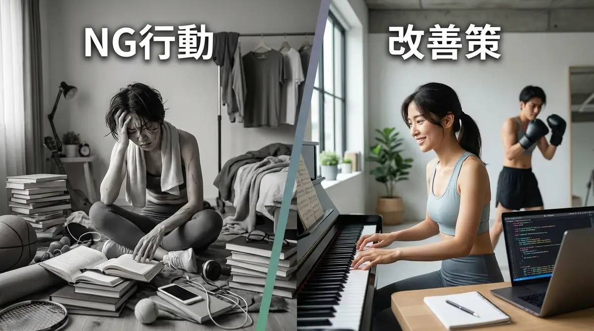 練習効果を下げるNG行動と改善策