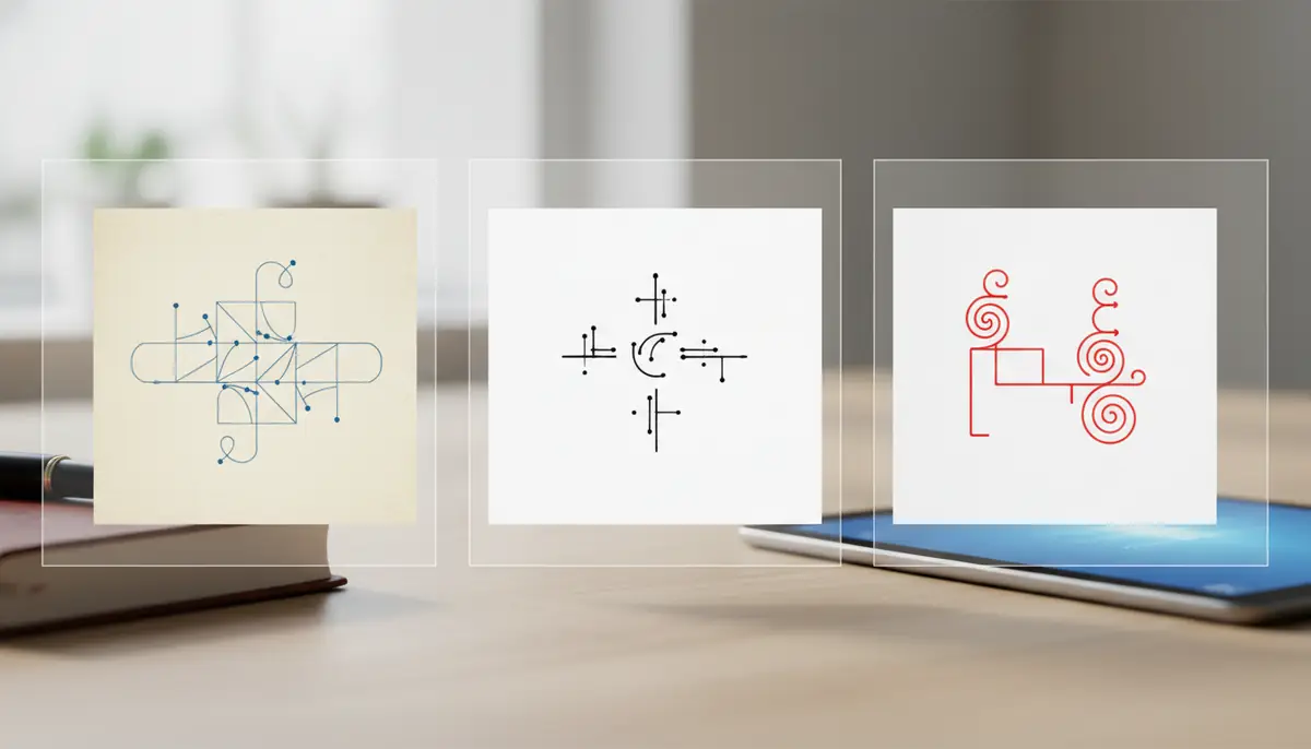 【比較図解】3方式の速記記号を並べて比較